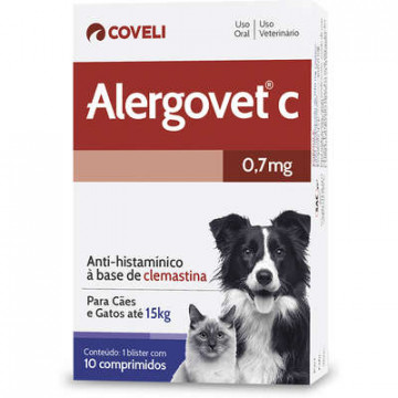 Alergovet C 0,7mg - 10 comprimidos
